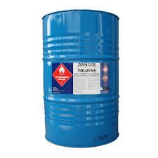 Toluene product visual for industrial chemical applications